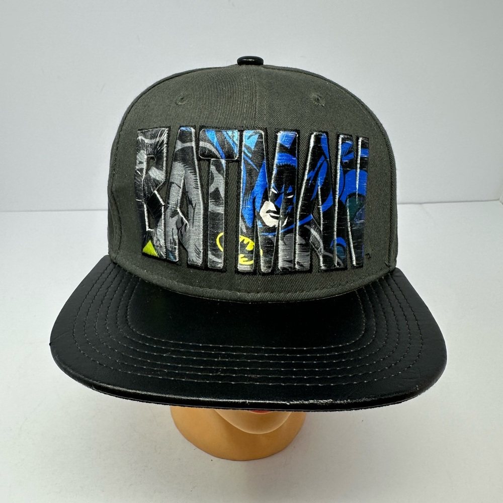 Batman Snapback Hat Cap Snapback Adjustable Black DC Comics L1